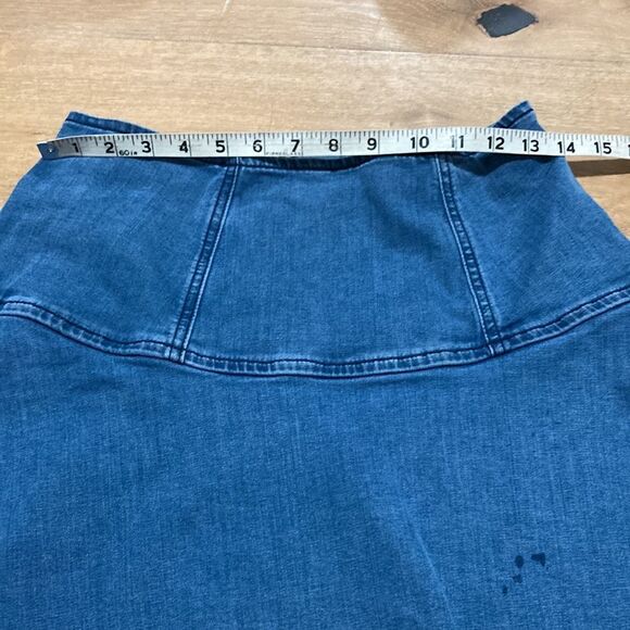 Free people we the free “Highlands” A line size 2 denim flare skirt - Picture 5 of 7